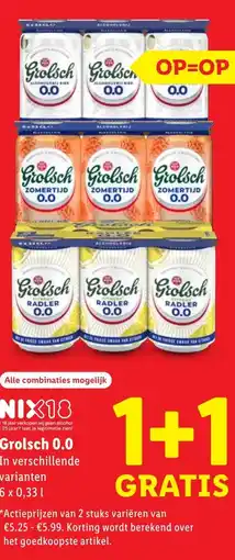 Lidl Grolsch 0.0 aanbieding