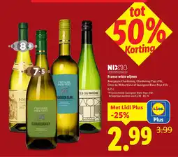Lidl Franse witte wijnen aanbieding