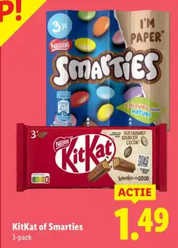 Lidl KitKat of Smarties aanbieding