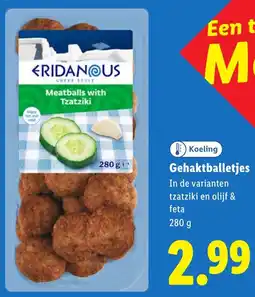 Lidl Gehaktballetjes aanbieding