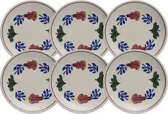 Bol.com Boerenbont Petit Four Bord 11 cm - 6 stuks aanbieding