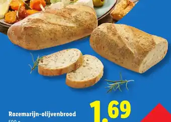 Lidl Rozemarijn olijvenbrood aanbieding
