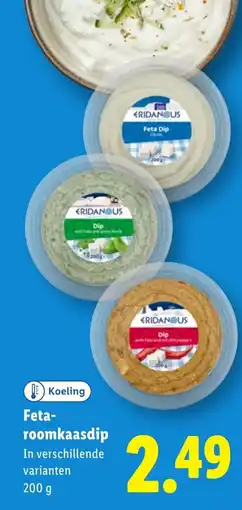 Lidl Feta roomkaasdip aanbieding