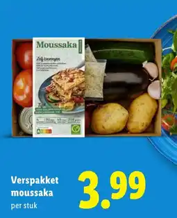 Lidl Verspakket moussaka aanbieding