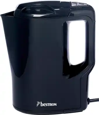 Amazon Bestron AWK810 Waterkoker, automatische stop, 0,9 liter, 500W, zwart aanbieding