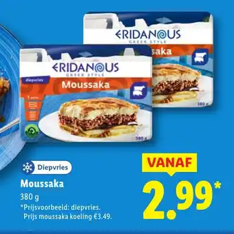 Lidl Moussaka aanbieding