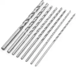 Amazon 8 stuks extra lange houtboren, 4-10 mm hoge snelheid staal extra lange spiraalboor voor hout aanbieding