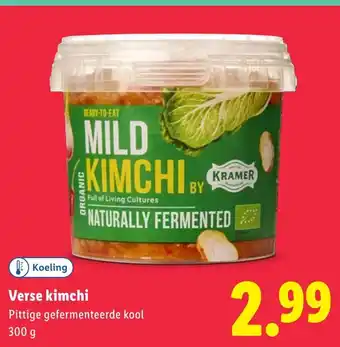 Lidl Verse kimchi aanbieding
