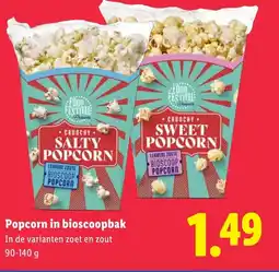 Lidl Popcorn in bioscoopbak aanbieding