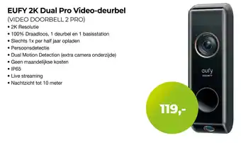 EP Beerepoot EUFY 2K Dual Pro Video-deurbel aanbieding