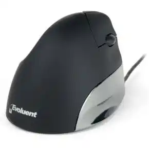 Bol.com Evoluent - ergonomische muis - rechtshandig - verticale muis - bedraad - zwart aanbieding