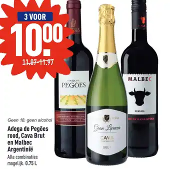 ALDI Adega de Pegões rood, Cava Brut en Malbec Argentinië aanbieding