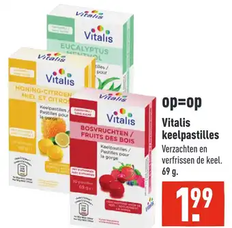 ALDI Vitalis keelpastilles aanbieding