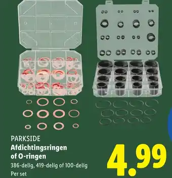 Lidl PARKSIDE Afdichtingsringen of O-ringen aanbieding