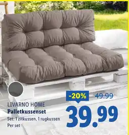 Lidl LIVARNO HOME Palletkussenset aanbieding