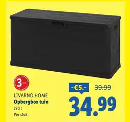 Lidl LIVARNO HOME Opbergbox tuin aanbieding