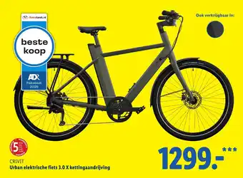 Lidl CRIVIT Urban elektrische fiets 3.0 X kettingaandrijving aanbieding
