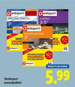 Lidl Denksport puzzelpakket aanbieding