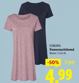 Lidl ESMARA Damesnachthemd aanbieding