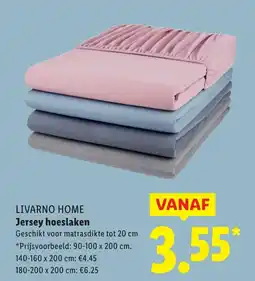 Lidl LIVARNO HOME Jersey hoeslaken aanbieding