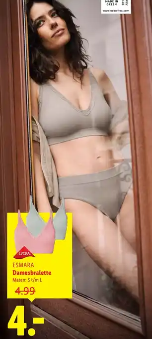 Lidl ESMARA Damesbralette aanbieding