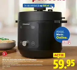 Lidl SILVERCREST All in One slowcooker, multicooker en snelkookpan aanbieding