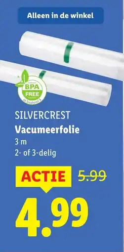 Lidl SILVERCREST Vacumeerfolie aanbieding