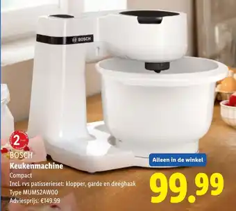 Lidl BOSCH Keukenmachine Compact aanbieding