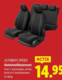 Lidl ULTIMATE SPEED Autostoelhoezenset aanbieding