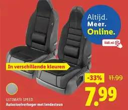 Lidl ULTIMATE SPEED Autostoelverhoger met lendesteun aanbieding
