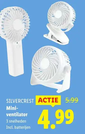 Lidl SILVERCREST Mini ventilator aanbieding