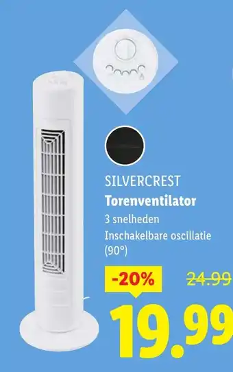 Lidl SILVERCREST Torenventilator aanbieding