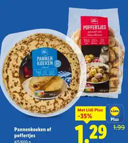Lidl Pannenkoeken of poffertjes aanbieding
