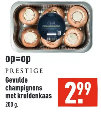 ALDI Gevulde champignons met kruidenkaas aanbieding