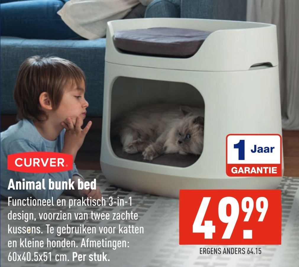Animal bunk bed aanbieding bij ALDI
