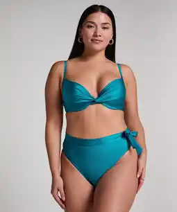 Hunkemoller Hunkemöller Bikinibroekje Aqua Groen aanbieding