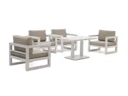 Kees Smit Forza Calleo/Ciro 120cm dining stoel loungeset 5-delig aanbieding