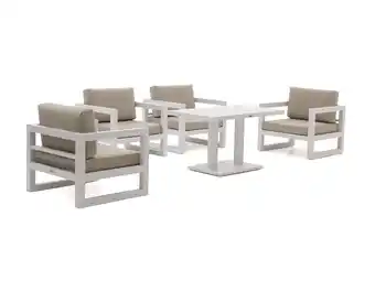 Kees Smit Forza Calleo/Ciro 120cm dining stoel loungeset 5-delig aanbieding