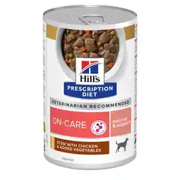 Zooplus 12x 354 g Hill's Prescription Diet On-Care met Kip hondenvoer nat aanbieding
