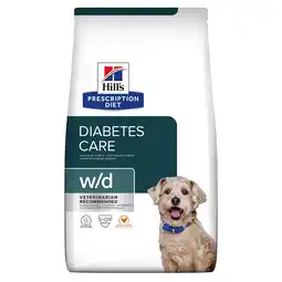 Zooplus 4kg W/D Low Fat Diabetes Kip Hill's Prescription Diet Canine Hondenvoer aanbieding