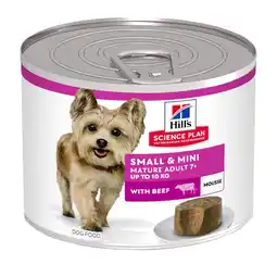Zooplus 12 x 200 g Hill's Science Plan Mature Small & Mini Mousse rund hondenvoer nat aanbieding