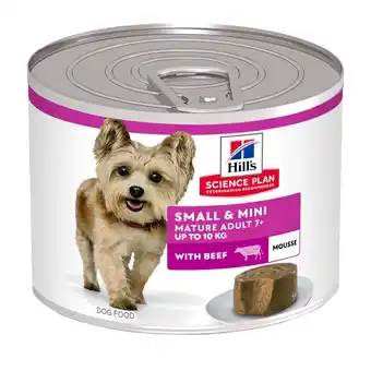 Zooplus 12 x 200 g Hill's Science Plan Mature Small & Mini Mousse rund hondenvoer nat aanbieding