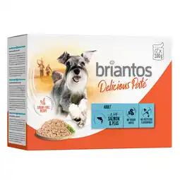 Zooplus 48 x 100g Briantos Chunks in Gravy Zalm Honden Natvoer aanbieding