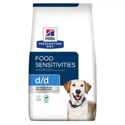Zooplus 4kg D/D Food Sensitivities Eend & Rijst Hill's Prescription Diet Hondenvoer aanbieding