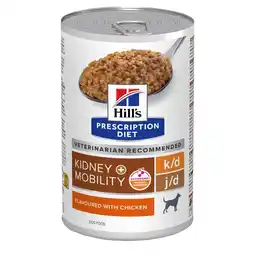 Zooplus 12x 370g Hill's Prescription Diet k/d + Mobility Hundefutter nass aanbieding