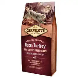 Zooplus Carnilove Large Breed Cat Eend & kalkoen - Dubbelpak: 2 x 6 kg aanbieding