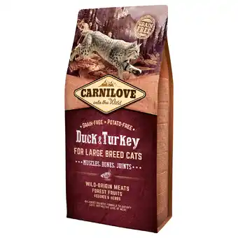 Zooplus Carnilove Large Breed Cat Eend & kalkoen - Dubbelpak: 2 x 6 kg aanbieding