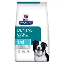 Zooplus 4kg t/d Dental Care met Kip Hill's Prescription Diet Canine Hondenvoer aanbieding