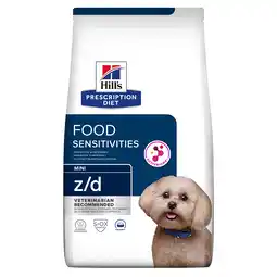 Zooplus 1kg Z/D Skin/Food Sensitivities Mini Hill's Prescription Diet Hondenvoer aanbieding