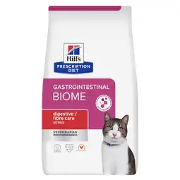 Zooplus 8kg Hill's Prescription Diet Gastrointestinal Biome Stress met kip droogvoer voor katten aanbieding